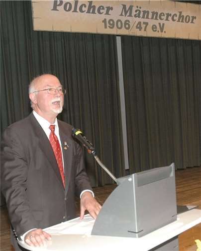 Durch das Abendprogramm führte der aktive Sänger und Vorstandsmitglied Klaus Bierbrauer.