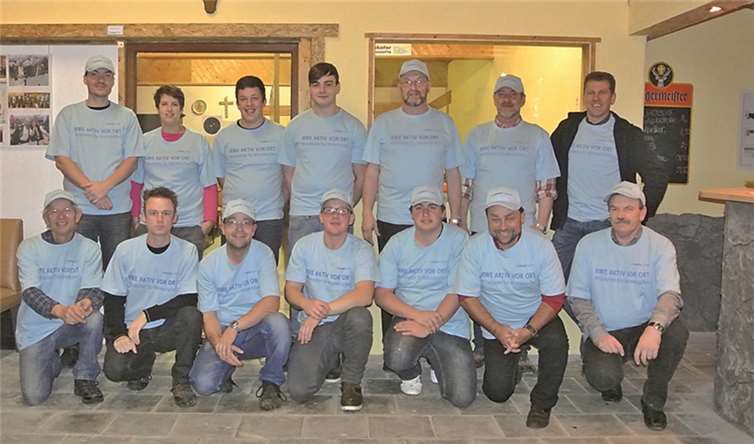 Durch die Aktion „RWE Aktiv vor Ort“ konnten die Mitglieder die Schützenhalle neu gestalten. privat