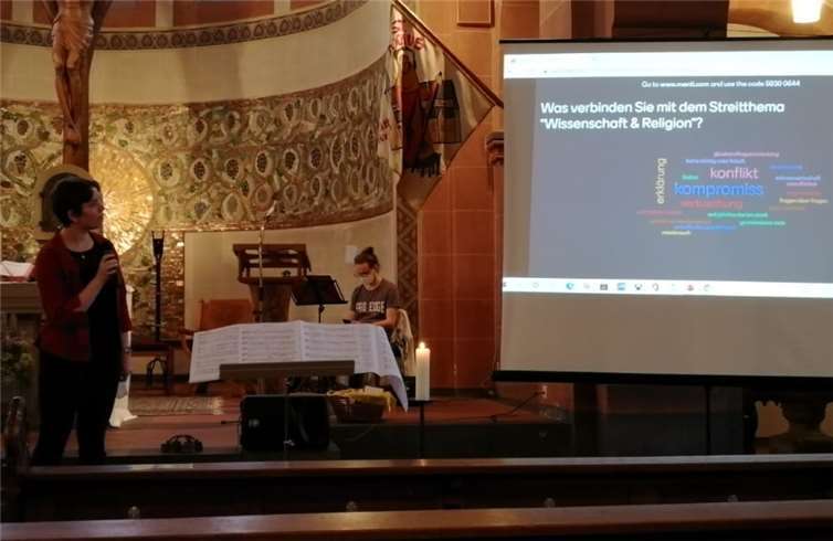 Durch die Beteiligung der Besucher*innen entstand eine Wortwolke, die um das Thema kreiste.