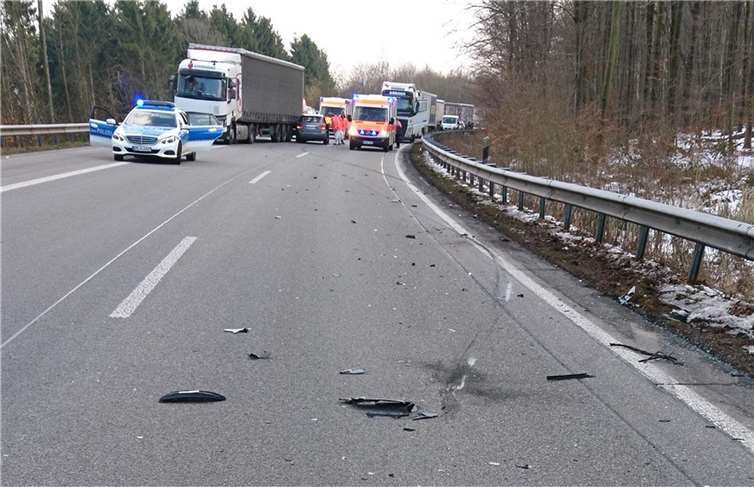 Durch die Sperrung entstand ein Rückstau von 5 km Länge.