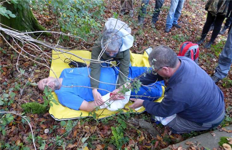 Durch die realitätsnahe Übungssituation konnten die Kursteilnehmer das Szenario optimal proben.