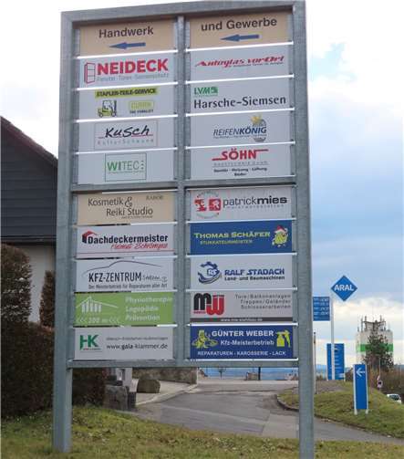 Durch diese Tafel erhält der Besucher einen besseren Überblick. Foto: privat