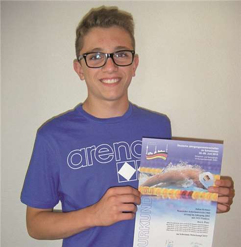 Durfte sich zurecht freuen: Julian Krämer. privat