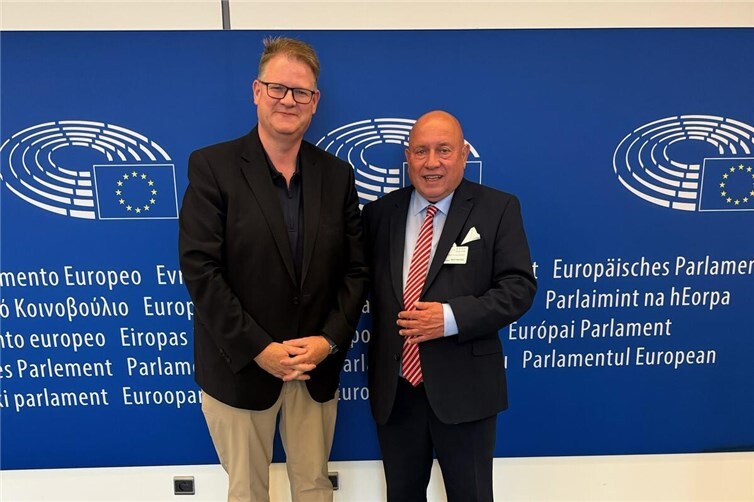 EU-Abgeordneter Ralph Seekatz (li.) mit dem MIT-Vorsitzenden Leo Biewer.