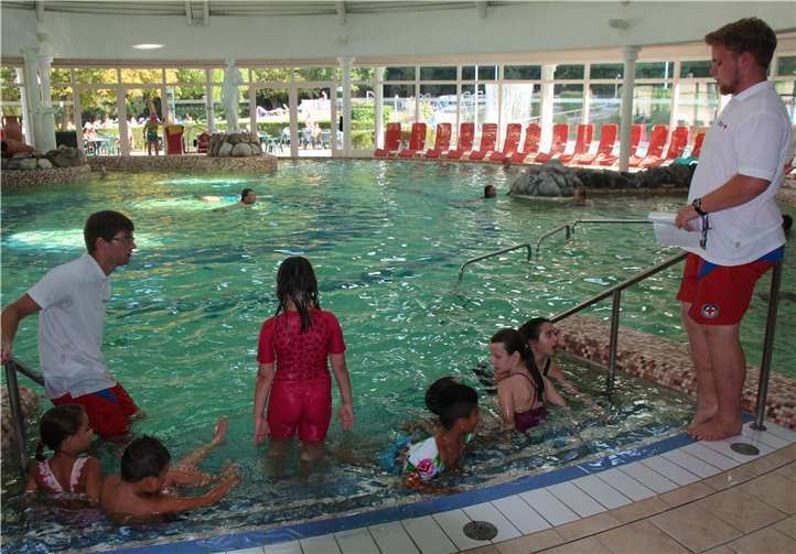 Ebenfalls sehr gut besucht sind die Kinder-Schwimmkurse.