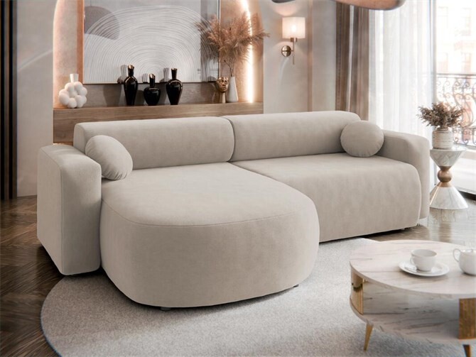 Ecksofa Gosiz mit Schlaffunktion und Bettkasten