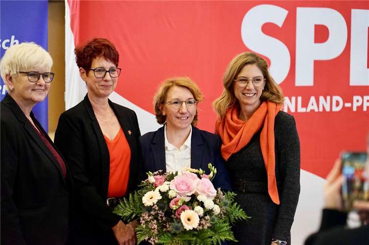 Edith Brodhäcker, Sandra Sebastian-Berthel, Susanne Müller, Sabine Bätzing-Lichtenthäler. Foto: Benjamin Kastner.