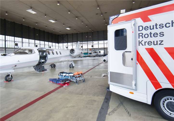 Egal in welchem Land der Patient sich befindet: Das DRK arbeitet mit hochwertigem Equipment.