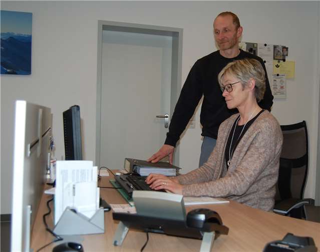 Ehefrau Dagmar Rasbach ist für den kaufmännischen Bereich zuständig.