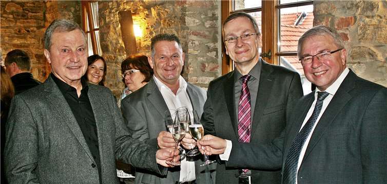 Ehrengast beim Neujahrsempfang war Bürgermeister Geron (zweiter von rechts).