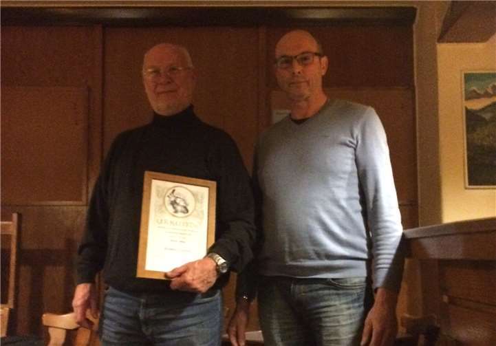 Ehrenmitglied Reiner Wirtz und Vorsitzender Hans-Peter Klöckner. Privat