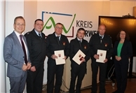 Ehrung der Feuerwehrleute aus der Stadt Sinzig. 