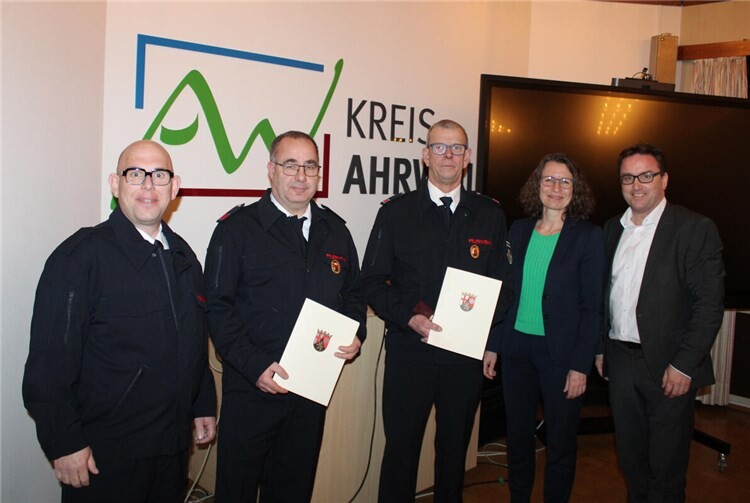 Ehrung der Feuerwehrleute aus der VG Bad Breisig 