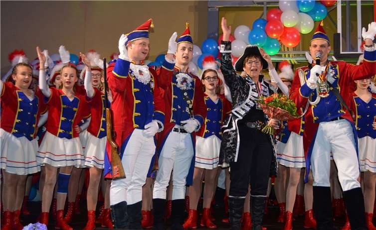 Ehrung der Jubiläumsprinzessin Vera Blumenstein.