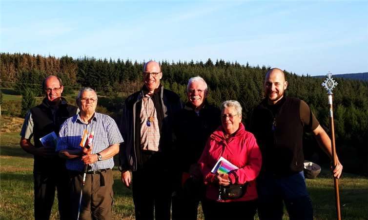 Ehrung der Jubilare von links nach rechts: Gisbert Ley, Günter Bader, Thomas Ley, Fred Sebastian, Isolde Schurse und Christian Justus Sebastian.Fotos: privat