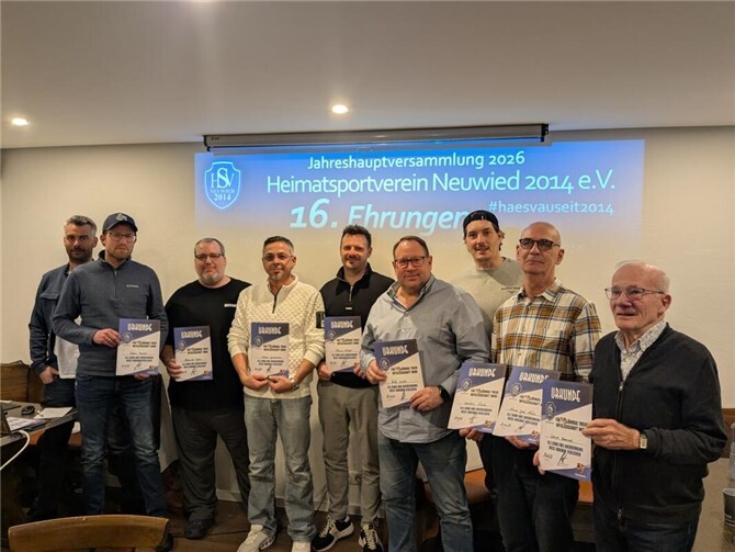 Ehrung langjähriger Mitglieder. 