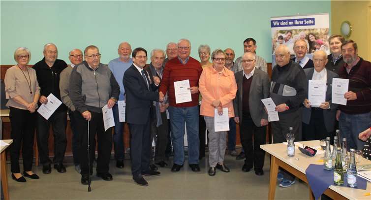 Ehrungen für langjährige Mitgliedschaft.Fotos: privat