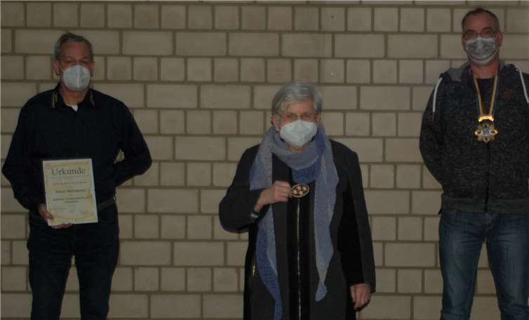 Ehrungen gab es für: (v. l.) Bückmann, Dankert und Sauer.