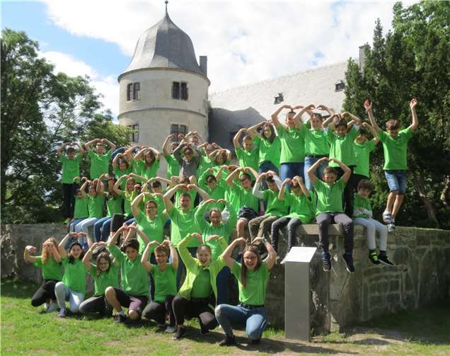 Eifel-Kids aus Rheinbach beim Pfingsttreffen der Deutschen Wanderjugend.Fotos: privat