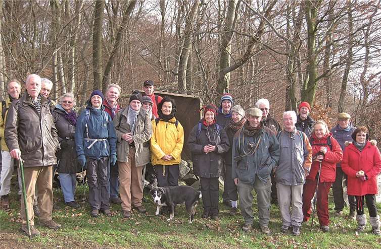 Eifelverein Remagen am Rest des Steinberg-Vulkans.  Privat