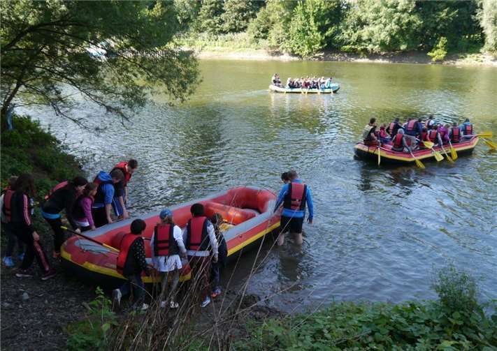 Ein Abenteuer war auch die Paddeltour von Bad Honnef nach Beuel.