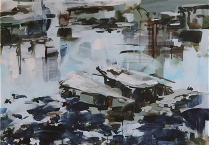 Ein Acryl-Bild von Gudrun Pearson-Klöckner.