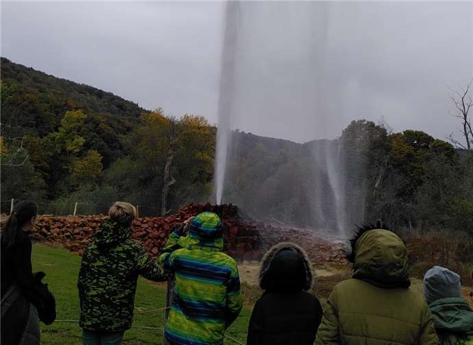 Ein Besuch beim Geysir war auch im Ferienplan drin.