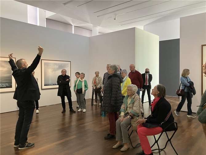 Ein Besuch im Arp Museum Bahnhof Rolandseck zählte zu den vielen Angeboten im Rahmen der „Woche der Teilhabe“.Fotos: Jutta Mönnig