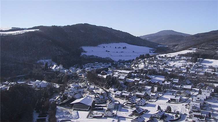 Ein Blick auf die Spicherley im Winter, die an diesem Tag begehbar war.