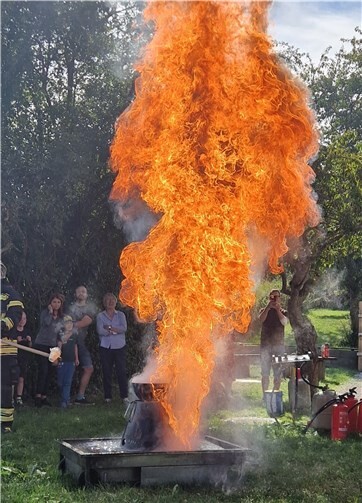 Ein Fettbrand ist äußerst gefährlich.