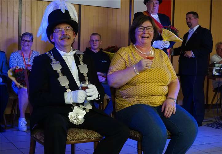 Ein Gläschen Wein durfte nicht fehlen.