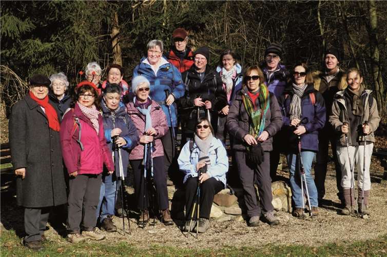 Ein Hauch von Frühling kam bei der Wanderung auf. privat