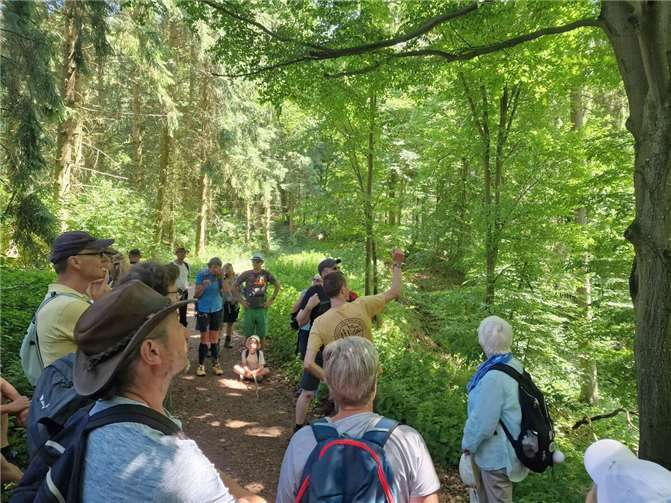 Ein Highlight beim Tagesziel in Wershofen war die Erlebniswanderung zum Geheimen Leben der Bäume Foto: Saskia Neumann