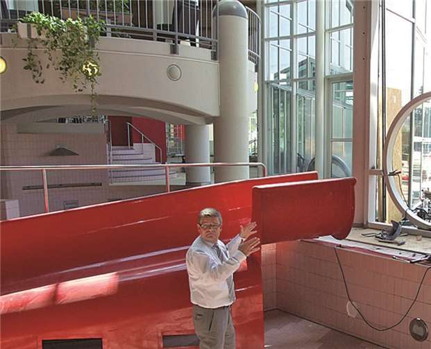 Ein Highlight des Bades ist die jetzt neu eingesetzte 55-Meter lange Rutsche.-WAMFO.DE-