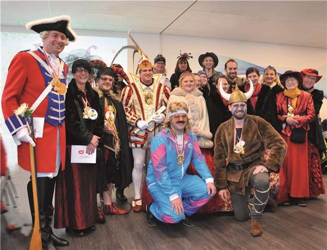 Ein Highlight des Empfangs war der hohe Besuch des amtierende Prinzenpaares der Session.  Foto: privat