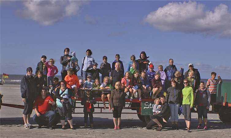 Ein Highlight des vierten Tages war natürlich die Strand-Trekkerfahrt. privat