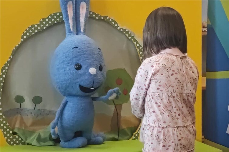 Ein Highlight war das persönliche Kennelernen mit dem Kikaninchen.