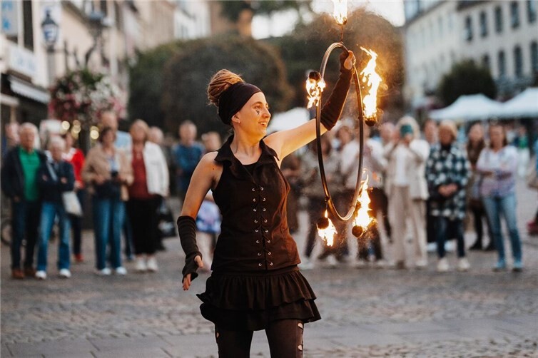 Ein Höhepunkt des Abends: Die Feuershow