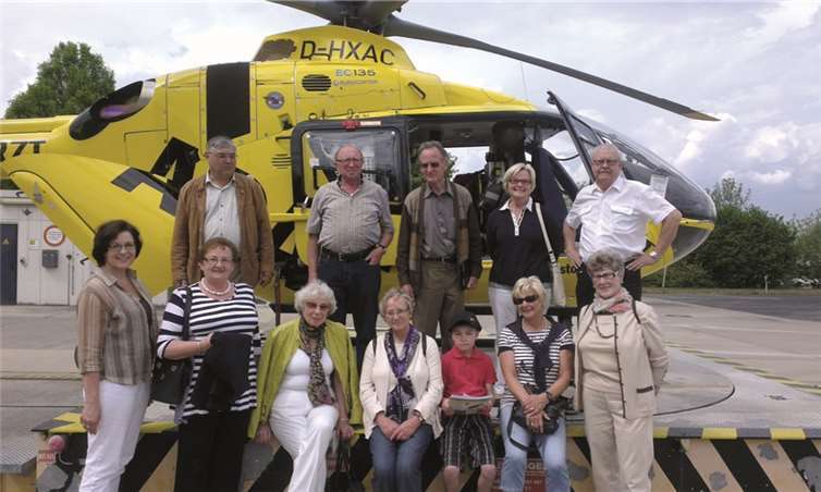 Ein Höhepunkt ist der Besuch des Hubschrauberlandeplatzes und die Besichtigung des ADAC-Rettungs-Hubschraubers gewesen.Privat
