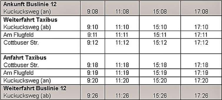 Ein Kleinbus bringt Anwohner ab dem 24. August zur Umsteigehaltestelle. Die Fahrten werden montags bis freitags angeboten. privat