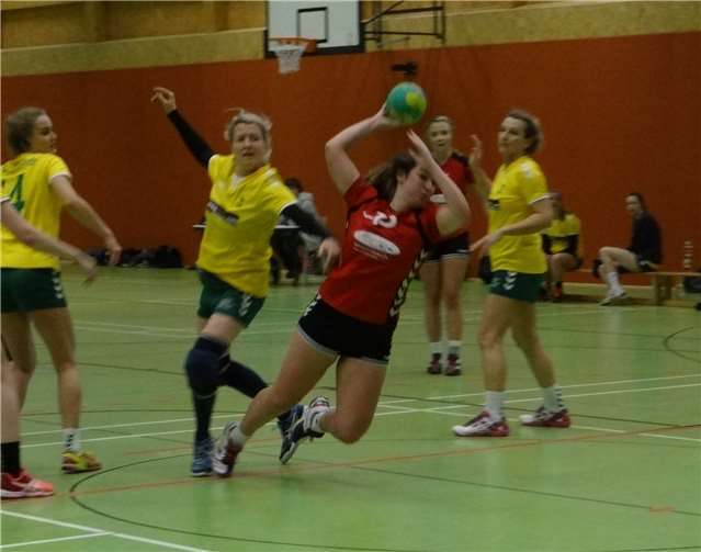 Ein Kopf-an-Kopf-Rennen lieferten sich die beiden Damen-Handballteams. privat