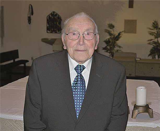 Ein Leben für Chor und Gemeinde: Jubilar Gottfried Bouhs. privat