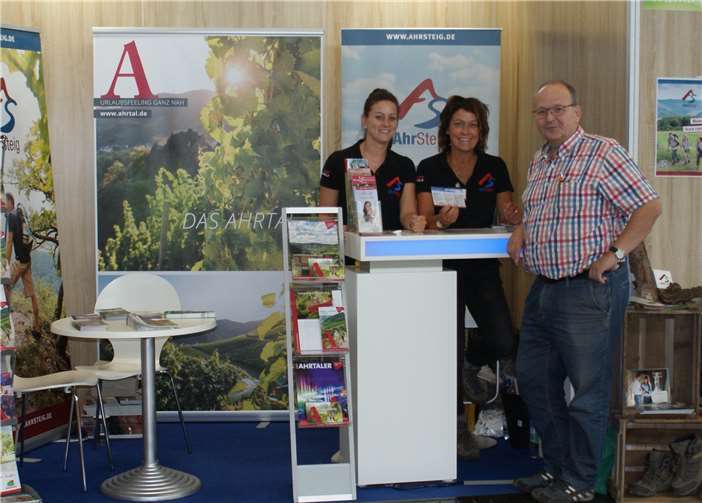 Ein Messestand des Ahrtal-Tourismus. privat