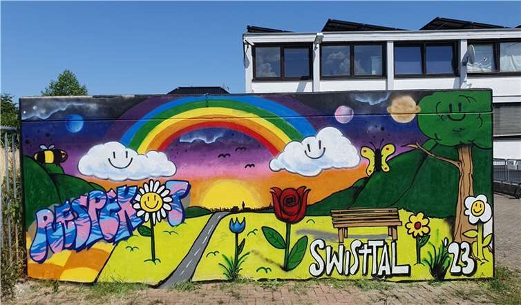 Ein Motiv eines der 14 Graffiti-Workshops mit Kindern und Jugendlichen aus Swisttal.  Foto: Rhein-Sieg-Kreis