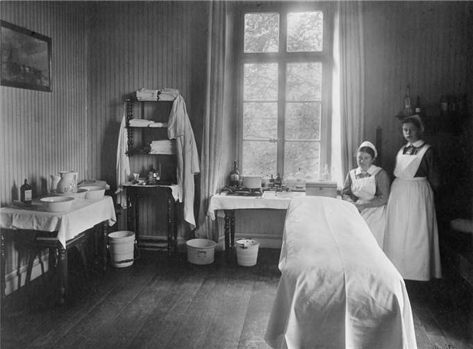 Ein Operationssaal durfte im Lazarett nicht fehlen.