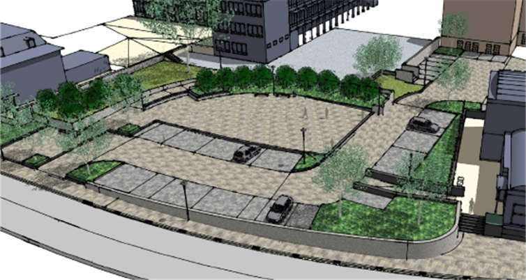 Ein Ort der Begegnung soll der Platz werden, mit Möglichkeiten für Jung und Alt. Stadt Höhr-Grenzhausen