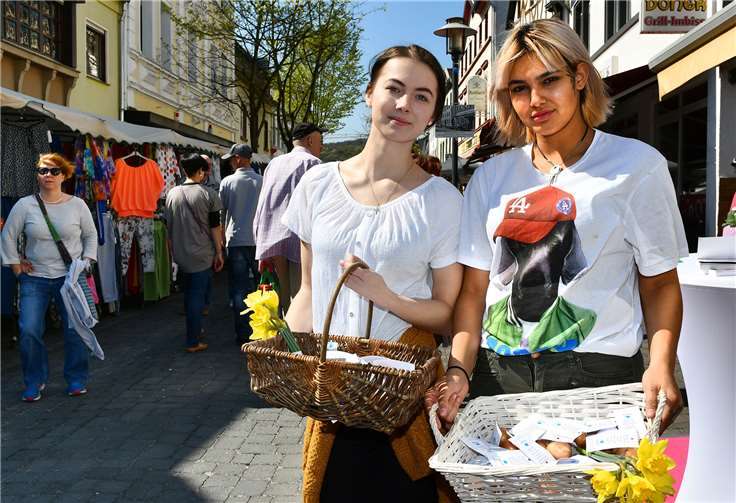Ein Ostergruß durfte nicht fehlen.