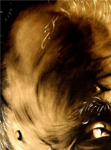 Ein Porträtbild des Schriftstellers, das ein Andernacher Künstler gemalt hat.