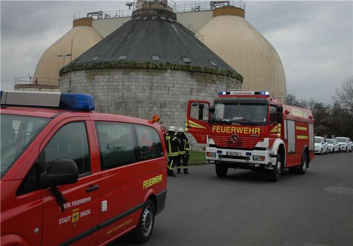 Ein Schwelbrand in der Kläranlage sorgte für den Einsatz der Sinziger Wehr. BL