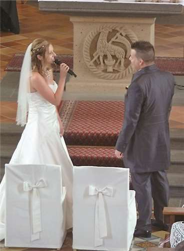 Ein Solo für den Bräutigam. privat